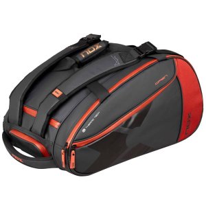 RAQUETEIRA LUXURY OPEN SERIES PRETA/VERMELHA NOX
