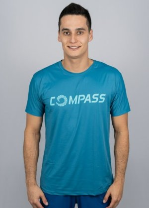 CAMISETA DRY MASC TURQUESA COMPASS