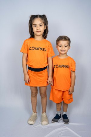 CAMISETA DRY INFANTIL LARANJA COMPASS