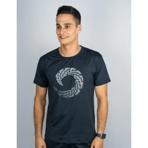 CAMISETA DRY MASC PRETA LOGAO COMPASS
