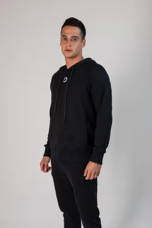 MOLETOM MASC CAPUZ PRETO