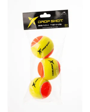 Bola de Beach Tennis DROP SHOT - Bola Oficial Terno -3 UNI