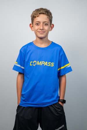 CAMISETA DRY INFANTIL LOGO AMARELO COMPASS