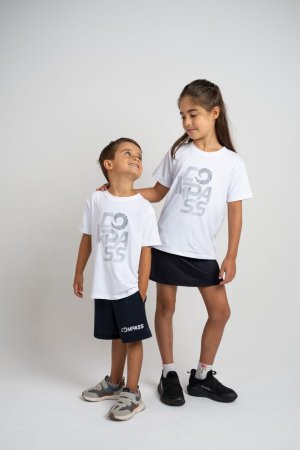 CAMISETA DRY INFANTIL  LOGO RISCADO